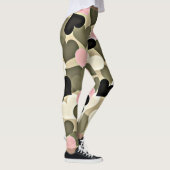 Roze en Groene Camo-Leggings Leggings (Rechts)