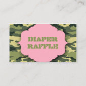 Roze en groene Camo verloting tickets of kaarten i (Achterkant)