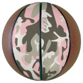 Roze en groene camouflage, leger, leger basketbal (Verticaal)