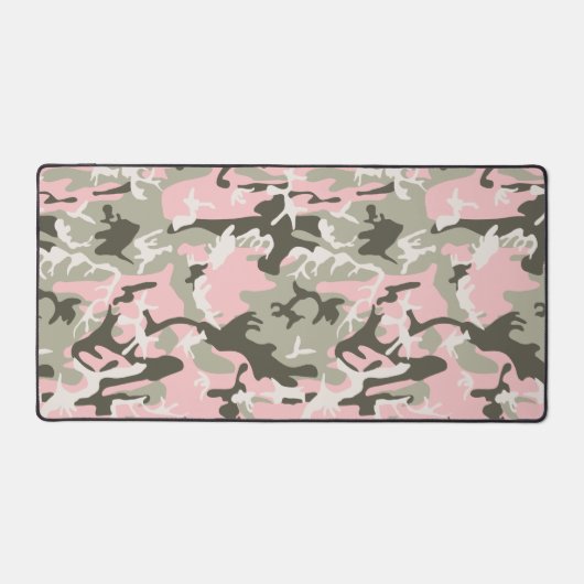 Roze en groene camouflage, leger, leger bureaumat (Voorkant)