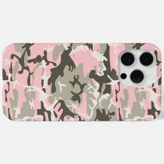Roze en groene camouflage, leger, leger Case-Mate iPhone case (Achterkant (horizontaal))