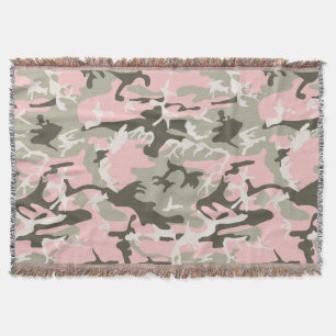 Roze en groene camouflage, leger, leger deken