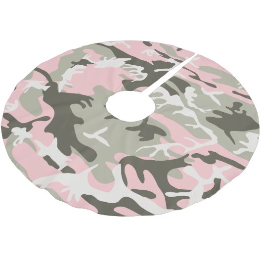 Roze en groene camouflage, leger, leger kerstboom rok (Gekanteld)