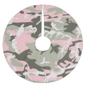 Roze en groene camouflage, leger, leger kerstboom rok (Voorkant)