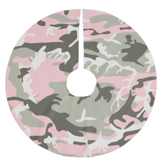 Roze en groene camouflage, leger, leger kerstboom rok (Voorkant)