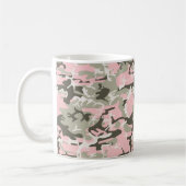 Roze en groene camouflage, leger, leger koffiemok (Links)