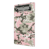Roze en groene camouflage, leger, leger mini klembord (Angled2)