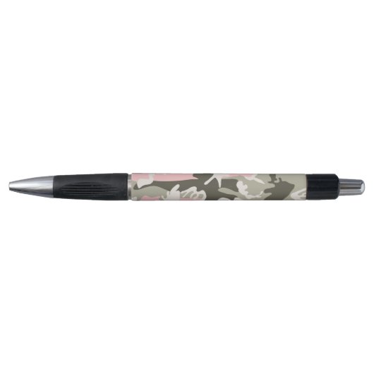 Roze en groene camouflage, leger, leger pen (Voorkant)