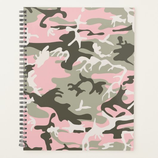 Roze en groene camouflage, leger, leger planner (Voorkant)