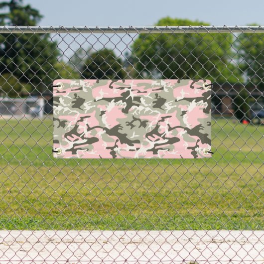 Roze en groene camouflage, leger, leger spandoek (Insitu)