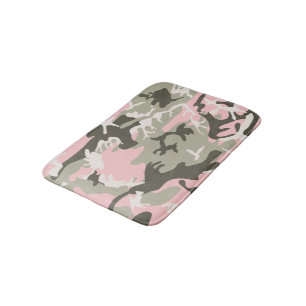 Roze en groene camouflage, militair, leger badmat