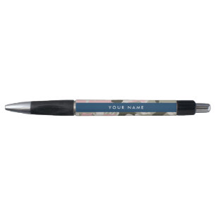Roze en groene camouflage personaliseer je naam pen