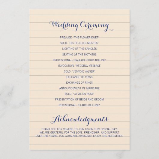 Roze en groene chemie huwelijksprogramma's programma (Achterkant)