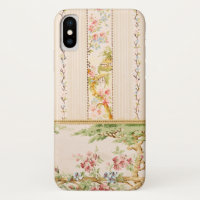 Roze en Groene Chinoiserie Floral