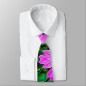 Roze en groene Daisy Pattern Stropdas (Gebonden)
