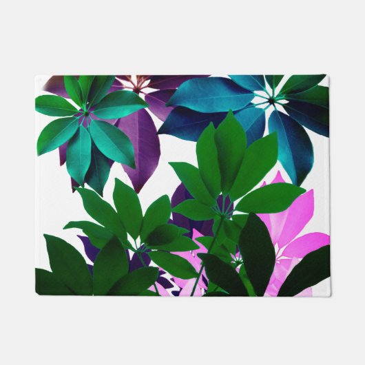 Roze en groene deurmat (Voorkant)