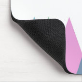 Roze en groene driehoeken muismat (Hoek)