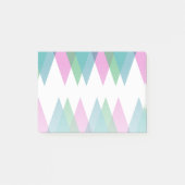 Roze en groene driehoeken post-it® notes (Voorkant)