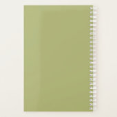 Roze en groene Floral Daily Planner (Achterkant)