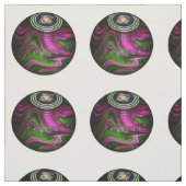 Roze en groene garnalen, in de grond, verbinding stof (Swatch)
