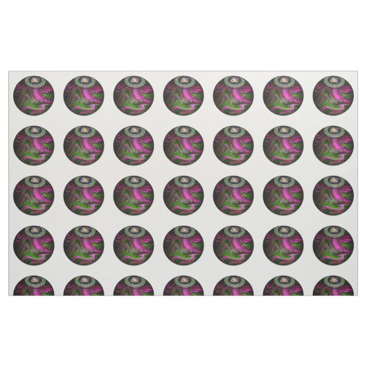 Roze en groene garnalen, in de grond, verbinding stof (Fat Quarter)
