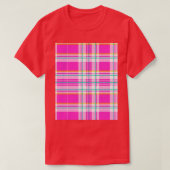 Roze en groene gegiste lentepy t-shirt (Design voorkant)