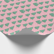 Roze en groene kerstboom