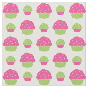 Roze en groene koekjes stof