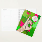 Roze en groene liefde planner (Display)
