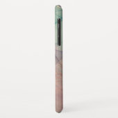 Roze en groene marmer Hoesje-Mate iPhone Case (Achterkant/links)