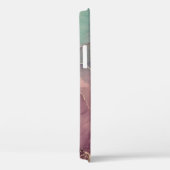 Roze en groene marmer Hoesje-Mate iPhone Case (Achterkant / Rechts)