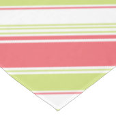 Roze en groene moderne strepen tafelkleed (Gekanteld)