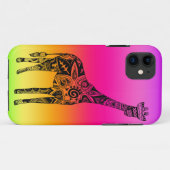 Roze en groene Neon Giraffe Case-Mate iPhone Case (Achterkant (horizontaal))