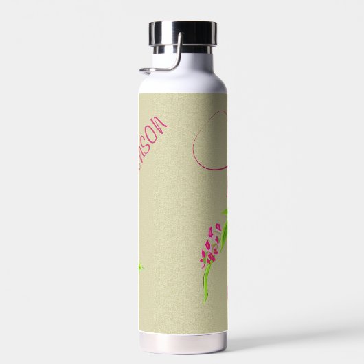 Roze en groene nostalgische flessenflesfles waterfles (Rechts)