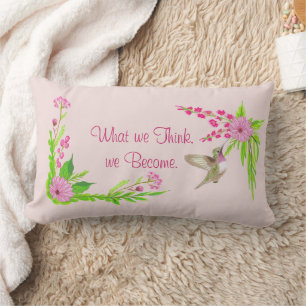 Roze en groene nostalgische Floral Sierkussen Kussen