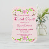 Roze en groene nostalgische platte kaart (Staand voorkant)