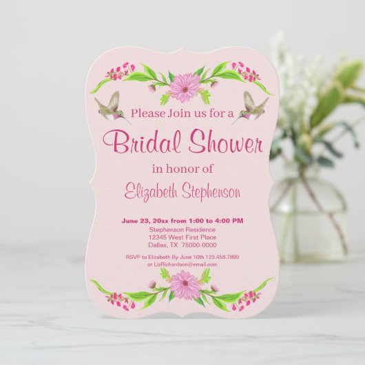 Roze en groene nostalgische platte kaart (Staand voorkant)