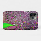 Roze en groene pacock, Case-Mate iPhone case (Achterkant (horizontaal))