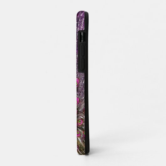 Roze en groene pacock, Case-Mate iPhone case (Achterkant/links)