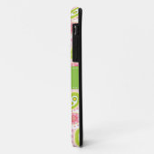 Roze en Groene Paisley iPhone Monogram Aangepast Case-Mate iPhone Case (Achterkant/links)