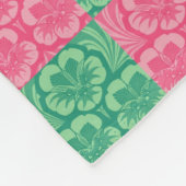 Roze en groene rugzak fleece deken (Hoek)