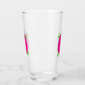 Roze en groene schildpadglas glas (Links)