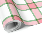 Roze en groene spelden cadeaupapier (Rol Hoek)