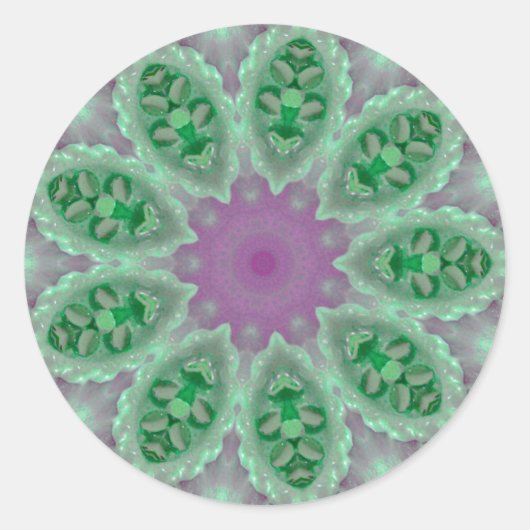  roze en groene sticker (Voorkant)
