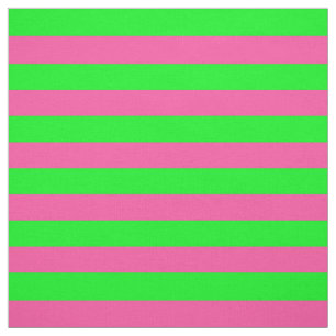 Roze en groene strepen stof