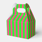 Roze en groene strips bedankdoosjes (Achterkant)