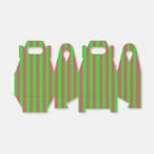 Roze en groene strips bedankdoosjes (Uitgevouwen)