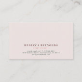 Roze en groene Terrazzo Pattern Modern Visitekaartje (Achterkant)