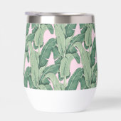 Roze en groene tropische bladeren | Kokosse Drink (Rechts)