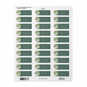 Roze en groene tropische olie etiket (Full Sheet)